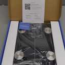 Etekcity Rechargeable Smart Scale for Body Weight, Digital Bathroom Scale with BMI, Body Fat, Muscle Mass, Accurate Weighing Machine for People Sync with Smartphone App, 400lb (Classic Rechargeable Black)