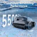 X5 Cordless Robotic Pool Cleaner, Wall & Waterline Cleaning, Smart Navigation, Smart Precision Docking, 180Mins Runtime, 4 Cleaning Modes, Pool Vacuum for Inground Pools up to 3,229 sq.ft