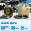 350089 Pool Pump Body Volute Housing Replacement for Pentair Pump