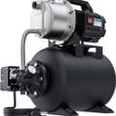 Aquastrong 1.6 HP Shallow Well Pump with Pressure Tank, 1320 GPH, 115V, Stainless Steel Irrigation, Automatic Water Booster Jet Pump for Home, Garden, Lawn