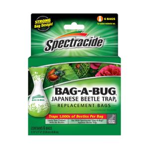 Spectracide Bag-A-Bug Japanese Beetle Trap Replacement Bags, 6 Count, Bag Refills