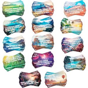 2 x Briston Kudos Spanish Bible Verse Cards 70 Inspirational Christian Thank You Cards in Espaol Encouragement Scripture Verses for Faith Motivation Church Gifts Sunday School Reflection