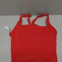 UNISSU Hugcurve Adjustable Racerback Longline Sports Bras Square Neck Padded Yoga Workout Crop Tank Tops for Women, XS