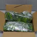 RECUTMS 4Pcs Artificial Monstera Leaves Vines, 5.9FT Fake Hanging Plant Ivy Faux Tropical Palm Leaf Greenery Garland for Garden Porch Patio Jungle Luau Beach Birthday Party Indoor Outdoor Spring Dcor