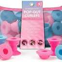 My Beauty Spot 40 Pc. Silicone Hair Curlers - 40 Silicone Curlers, 2 Sizes, No Heat Damage, Soft Material, Comes with Storage Case