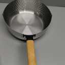 Yukihira Saucepan,Yukihira Pot, 4 Quart Stainless Steel Saucepan Pan Japanese Milk Pot with Wood Handle (9.45 inches)