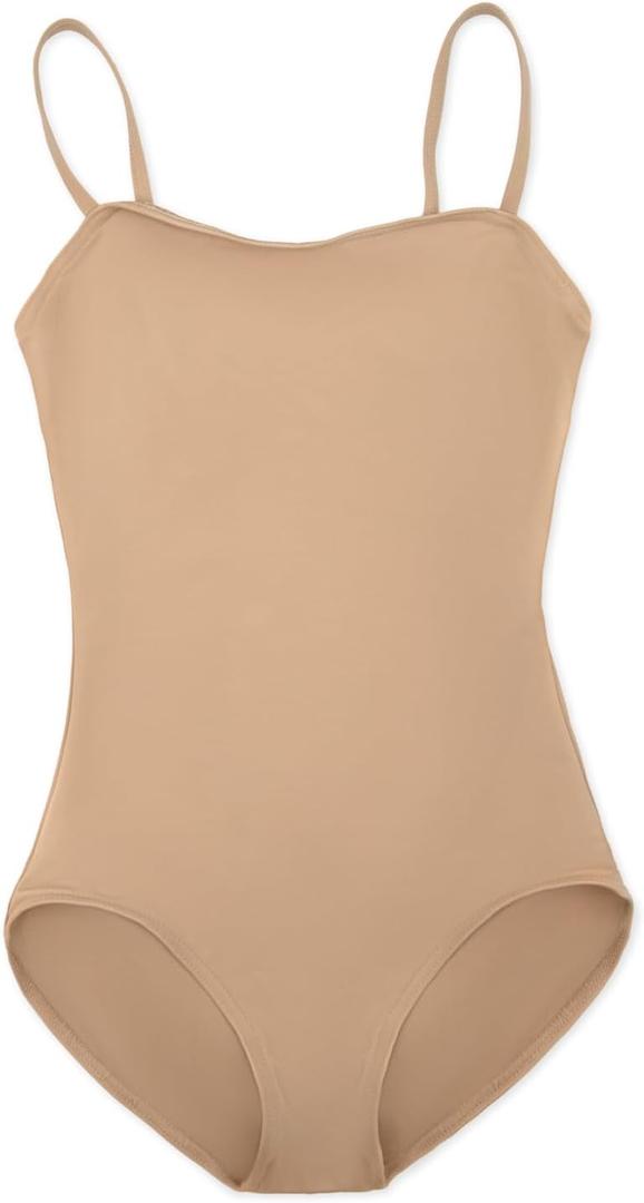 Capezio Team Basics Camisole Leotard - Girls, Nude, M, US