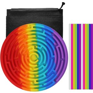 RadBizz Sensory Board for Kids and Adults, Engaging Sensory Activity, Durable Fidget Toys for Stress Relief, Educational Tool for Enhanced Focus and Calm, Travel-Friendly Design