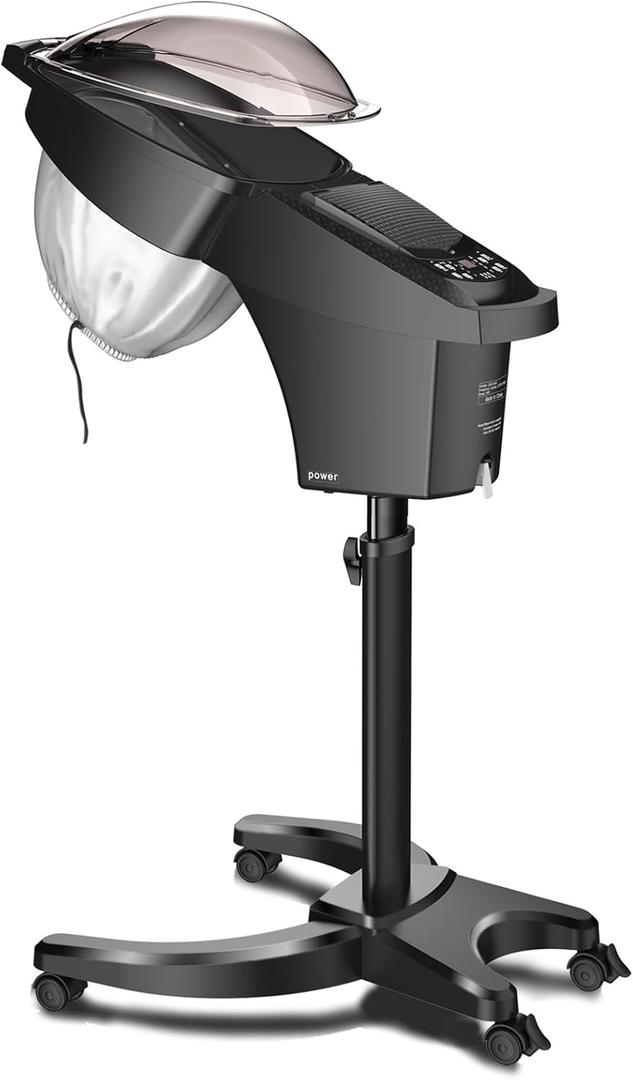 Standing Hair Steamer for deep Conditioning7 Color Pattern Hooded deep Scalp Care, 6 Different Modes, Adjustable Height, Computer-Controlled PanelSuitable for Hair Salons and Home use