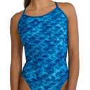 TYR-Women's Oceanid Durafast Elite Trinityfit One Piece Swimsuit, Light Blue/Aqua, 26 (XS)