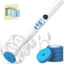 2 x AIR U+ Hands-Free Electric Toilet Brush for Seniors & Busy Households - No Bending, Effortless Clean with Disposable Heads & Holder Set