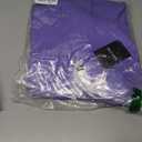 AMCLOS Womens Plus Size Tops V Neck T-Shirts Blouses Casual Soft Flowy Tunic Long Roll Tab Sleeves with Buttons (Purple, XL)