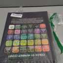 Mindful Palette Color by Number Adult Coloring Book - 30 Unique Floral Nature Number Designs, Spiral Bound, Thick Paper for Alcohol Markers, Hard Cover, Relaxation Books Gift for Adults and Woman