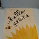 ORTIGIA Hello Sunshine Sunflowers Doormat Indoor Outdoor Patio Summer Sping Bee Kind Door Mats Non-Slip Durable Entrance Mat for Home Entrance, Outside Entry, Yard, Floor, Patio 17x36 INCH