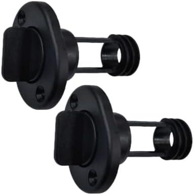 yiheozux 2 Pieces Marine Transom Drain Plug Screw Type for Boats with O-Ring Fits 1" Hole