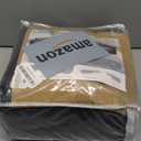 Sectional Couch Covers, Leather Look Sofa Cover L Shape 2PCS Soft Stretch Slipcover for Sectional Sofa, Non Slip Furniture Protector (3 Seat Sofa + 3 Seat Right Chaise, Dark Grey)