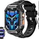 OUKITEL Smart Watch for Men BT80, 2.13" AMOLED HD Display,100 Days Long Battery Life,Rugged Military Smart Watch with Bluetooth Calls/Heart Rate Monitor/Blood Oxygen for Android iOS