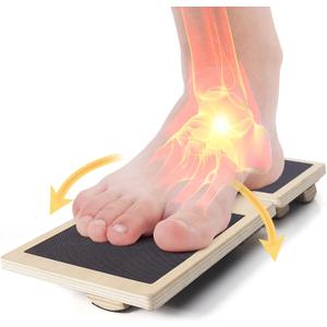 Ankle Balance Board  Stability Trainer for Rehabilitation, Basketball, Running, Yoga & Injury Recovery  Home Gym Equipment (Includes Workout Guide)