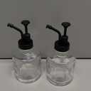 Molimoli Coffee Syrup Dispenser - Glass Bottle w. Pump, 11.8 oz 350 ml, Set of 2, Black Upgraded Pump