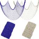 2 Pack Fish Net Decorations for Party
