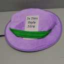 Glitopper 2 Pcs Halloween Costume Accessory Set Include Plush Hatter Top Hat and Purple Tie for Adult Halloween Cosplay Party