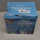 300 Count 15 Micron Extra Thick 4 Gallon Drawstring Small Trash Bags, Sturdy & Tear-Resistant Small Garbage Bags for Bathroom, Office, Bedroom & Kitchen