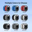 Creality PLA Filament 1.75mm PLA 3D Printer Filament, 2kg Cardboard Spool (4.4lbs), Dimensional Accuracy +/- 0.02mm, Fit Most FDM Printer (Red & Blue 2-Pack)