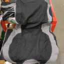 Gray Seat Covers For Cars Full Set, Two-Tone Front Seat Covers With Matching Back Seat Cover, Stylish Car Seat Protectors With Split Bench Design, Automotive Interior Covers