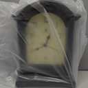 Infinity Instruments Miniature Grandfather Clock for Mantle, Vintage Tabletop Clock with Antique Design, 9"x6", Black