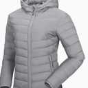 Ladies Winter Lightweight Packable Padded Coat Puffer Down Jacket for Woman, XXL