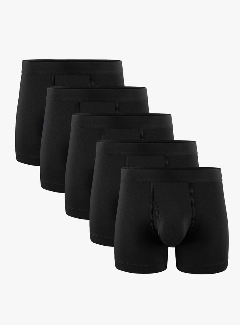 5Mayi Men's Underwear Boxer Briefs Cotton Regular Long Mens Boxer Briefs Underwear Men Pack S M L XL XXL (XXL)