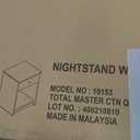 Furinno Tidur Nightstand, 1-Pack, French Oak Grey, 1-Pack Knob
