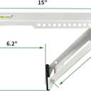 Window Air Conditioner Mounting Support Bracket, Universal AC Unit Window Stand Mount Brackets Support Up to 85 lbs Designed for 5,000 to 10,000 BTU A/C Units