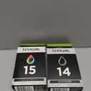 Lexmark 18C2239 14 & 15 X2600 X2650 X2670 Z2300 Z2320 Ink Cartridge Combo Pack (Black and Color, 2-Pack) in Retail Packaging