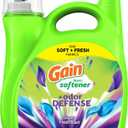 Gain Super Fresh Blast Liquid Odor Defense Fabric Softener, 140 FL OZ 190 Load, Softening Laundry Conditioner for 2 in 1 Freshness plus Odor Protection