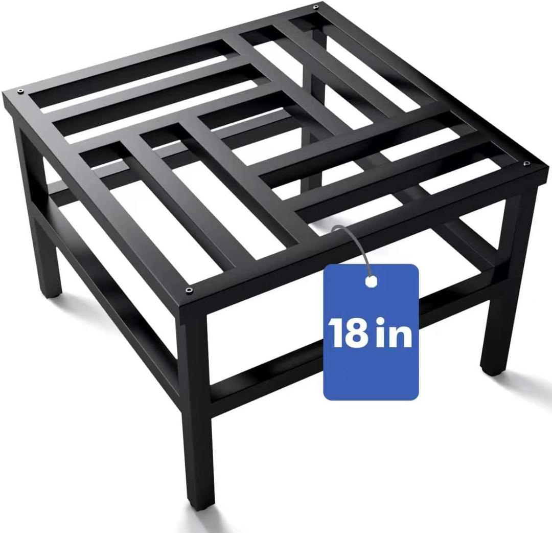 Plant Stand Indoor Outdoor, 18 Inch Heavy Duty Plant Stands Riser Metal Pedestal Stand for Large Flower Pot, Wrought Iron Flower Stand Display Planter Shelf for Living Room, 1-Pack