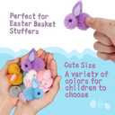 24 Pack Easter Egg Fillers with Easter Bunny Plush Easter Eggs with Toys Inside, Mini Easter Stuffed Animals Easter Eggs Hunts Party Favors Easter Basket Stuffers for Kids Toddler Teens Boys Girls