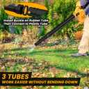 Cordless Leaf Blower for Dewalt 20V Max Battery, Jobsite Air Blower with Brushless Motor,6 Variable Speed Up to 180MPH,2-in-1 Handle Electric Blower and Vacuum Cleaner(Battery Not Included)