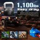 NEWTRY 1100lbs Electric Hoist Winch with Wireless Remote Control 110/120 Volt Portable Power Electric Hoist 16ft/min