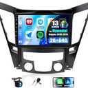 2G+64G for Hyundai Sonata 2010-2015 Radio Android 13 Car Stereo Wireless Apple CarPlay Android Auto Mirror Link GPS 9 HD Touchscreen Bluetooth Car Radio FM/WiFi+ Backup Camera Mic Camera & Mic