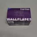 Enerlites 8821-W Duplex Receptacle Outlet Wall Plate, Standard Size 10-Gang, Polycarbonate Thermoplastic, White