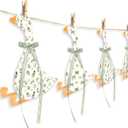 Maitys 2 Sets Silly Goose Green Baby Shower Bunting with Bow Ribbon One Silly Goose Birthday Banner Baby Showers Decorations for Nursery Room Birthday Party Photo Shoot Background Props