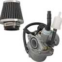 PZ19 Carburetor with 35mm Air Filter Replacemenet for 50cc 70cc 90cc 110cc 125cc ATV Dirt Bike and Go Kart Horizontal Engine
