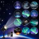 Aurelema Bible Verse Projector Galaxy Projector Lights 2026 Upgrade 3D Dynamic Outdoor Indoor Decoration 4 Colors Light with Remote 12 HD Effect, Christian Gift House Window Garden Decor