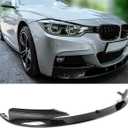 Front Lip Splitter Compatible with 2012-2018 F30 F31 Base 3 Series (M Tech/M Sport Only), Carbon Fiber Pattern Bumper Air Dam Spoiler Lower Chin 2Pcs Fits for Sedan, Protection Body Part