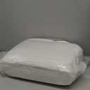 Queen Mattress Pad, 8-21" Deep Pocket Protector Ultra Soft Quilted Fitted Topper Cover Fit for Dorm Home Hotel -White