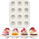 Spmarkt 2-Pack Healthy Baking Cupcake Pan| Non Stick 12-Cup Muffin Pan | Durable & Easy Clean Muffin Tin | Perfect for Cupcakes, Muffins (Beige)