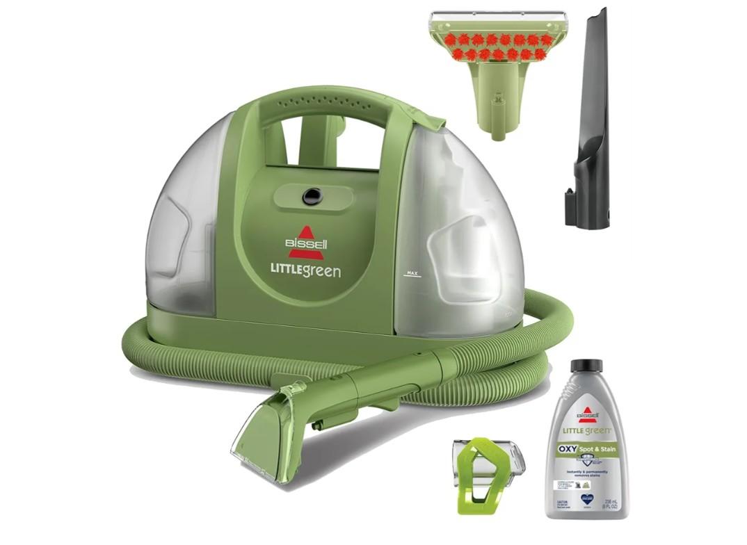BISSELL Little Green Multi-Purpose Portable Carpet and Upholstery Cleaner, Car and Auto Detailer, with Exclusive Specialty Tools, Green, 1400B