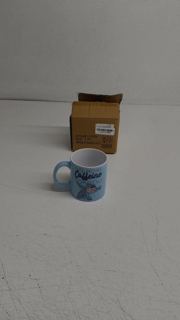 Silver Buffalo Disney Lilo and Stitch Floral Ducks Ceramic Coffee Mug, 20 Ounces, 20oz Stitch Floral Ducks, 20oz