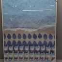 Colorful White Umbrellas Poster Print - Boho Wall Art Decor, Photo Wall Art for Home & Office